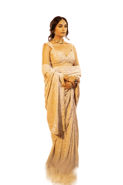 Pure and Premium Georgette Chikankari Saree And Blouse.