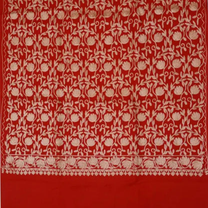Red Kashmiri Suit with stole