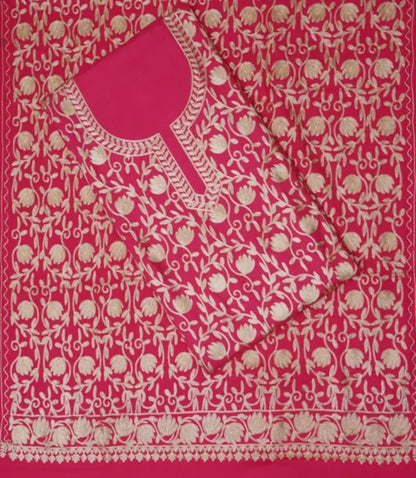 Pink Kashmiri Suit with stole